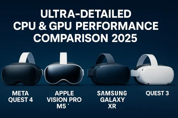 Quest 4 vs M5 vs Galaxy XR CPU GPU: Geekbench, 3DMark, RT FPS 2025