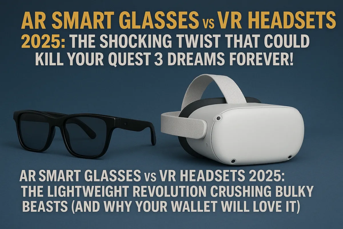 AR Glasses vs VR Headsets: Displays & Apps