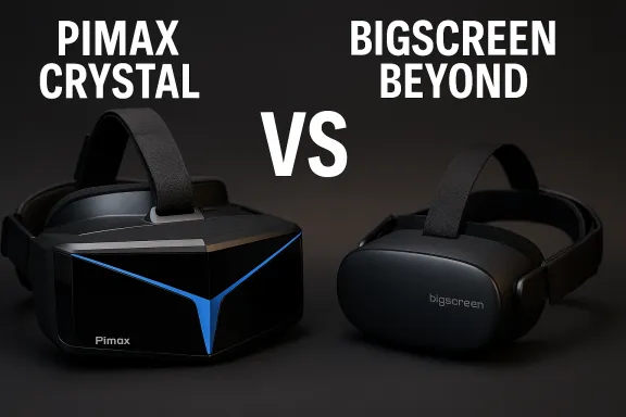 Pimax Crystal vs Bigscreen Beyond 2025: UltraWide PCVR FaceOff