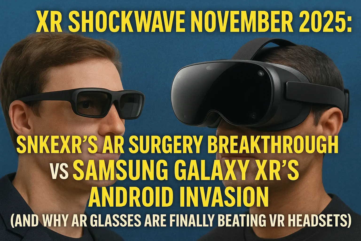 XR Revolution Ignites 2025: SnkeXR AR Glasses + Samsung Galaxy XR Launch