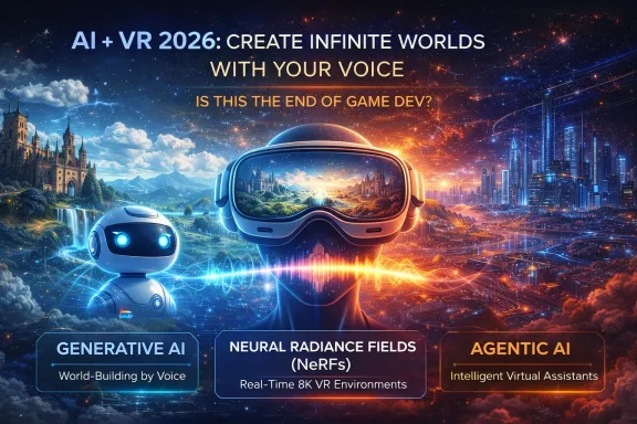 AI + VR 2026: Create Infinite Worlds with Your Voice. The End of Game Dev?