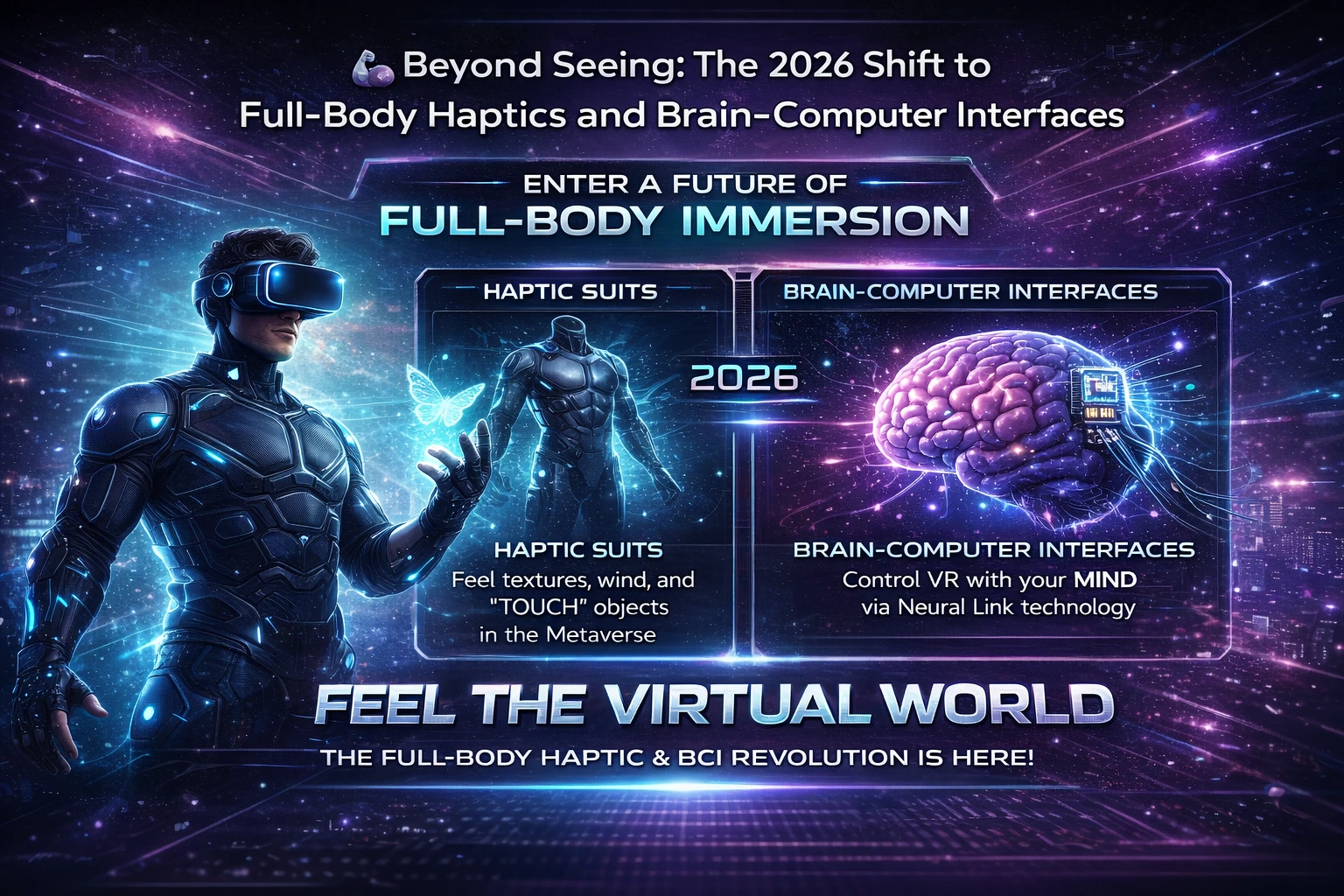 Feel the Virtual World: The 2026 Full-Body Haptic & BCI Revolution is Here!