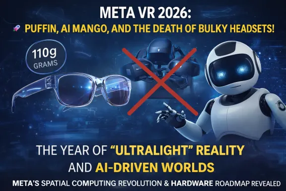 Meta VR 2026: Puffin, AI Mango, and the Death of Bulky Headsets!