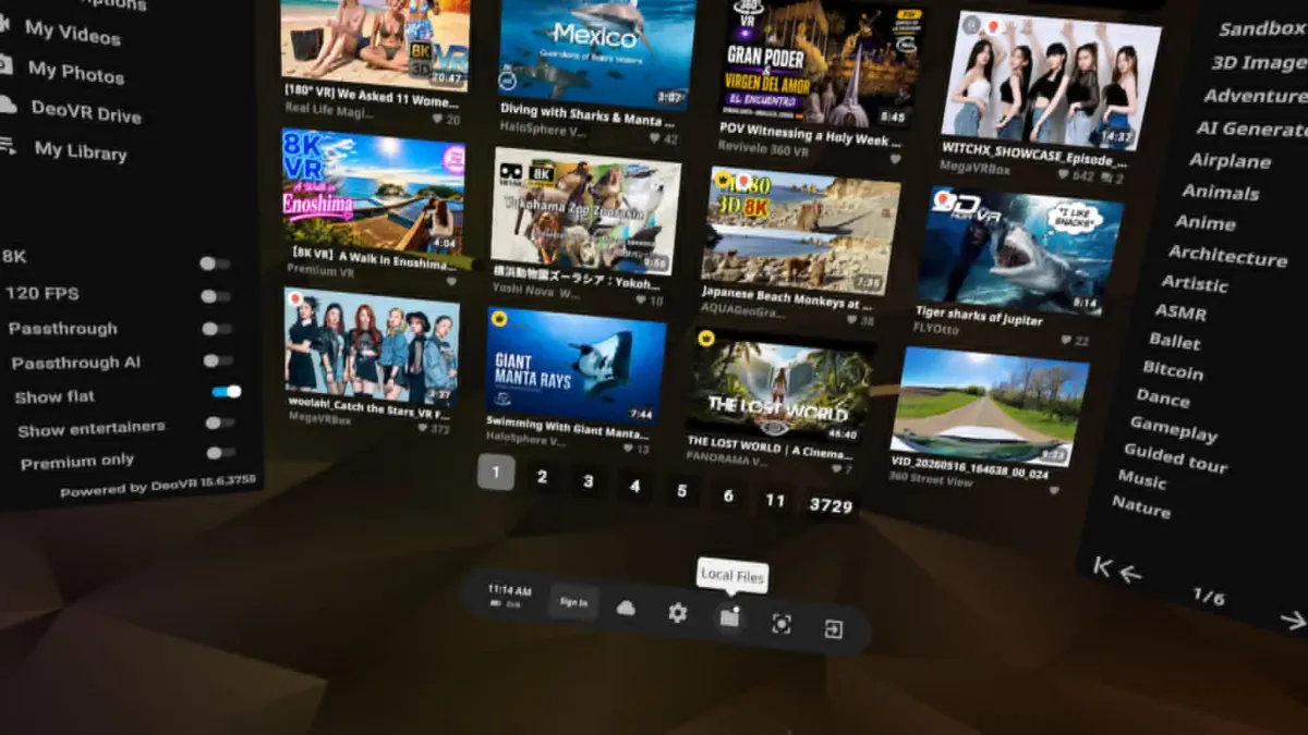 How to Watch Passthrough Videos on Deepinsex with DeoVR